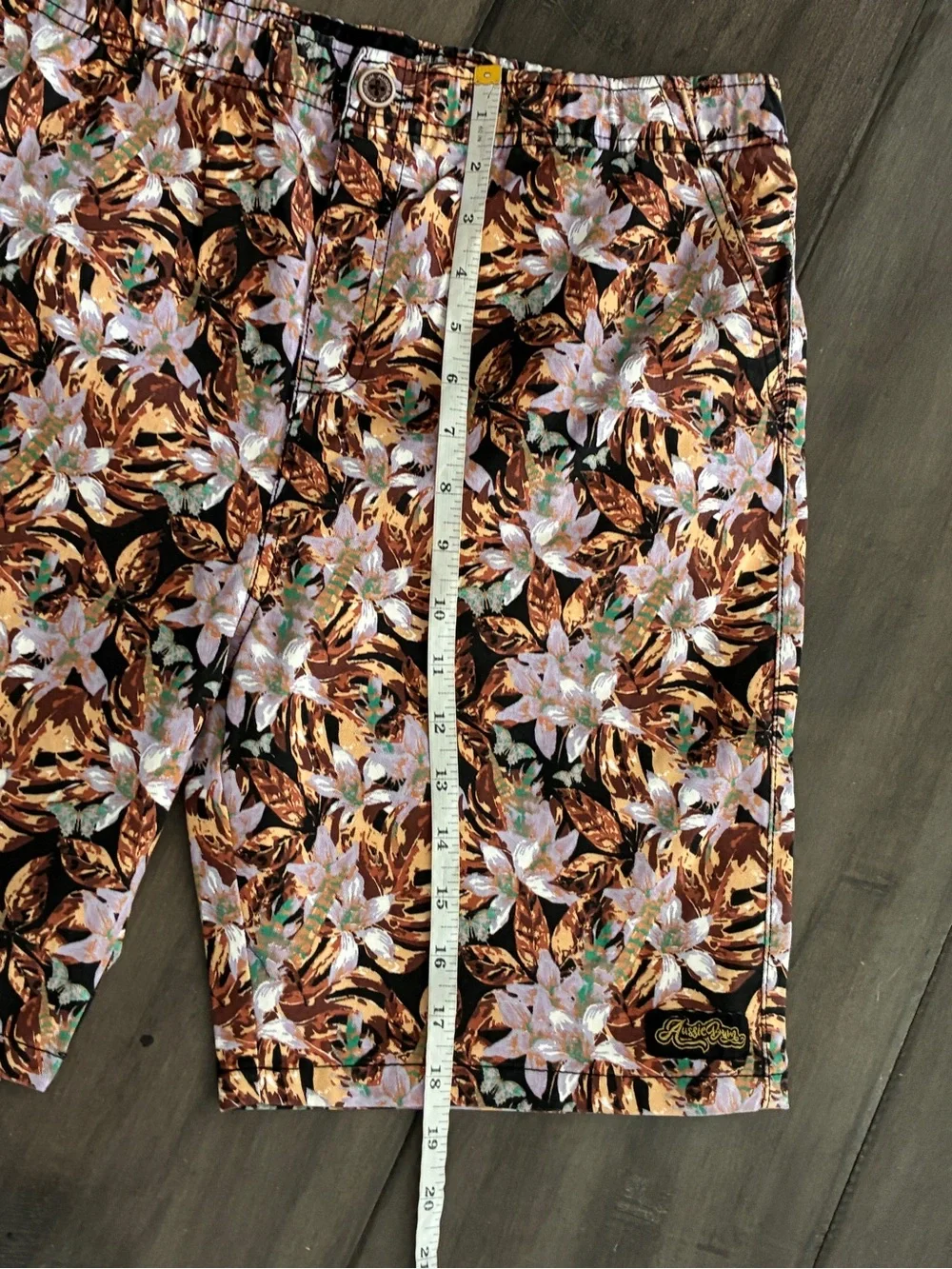 AussieBum Tropical Leaf & Floral Shorts - Size Large